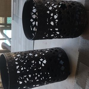 👀Look Five votives candle holder w/ Pebble Stones and candle holders